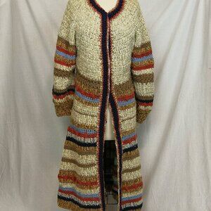 70S NWT Vintage Marni Striped Crochet Cashmere Cardigan Coat | The StyleMinr